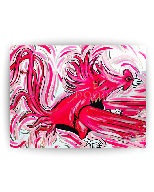 Pink Cocky Feathers