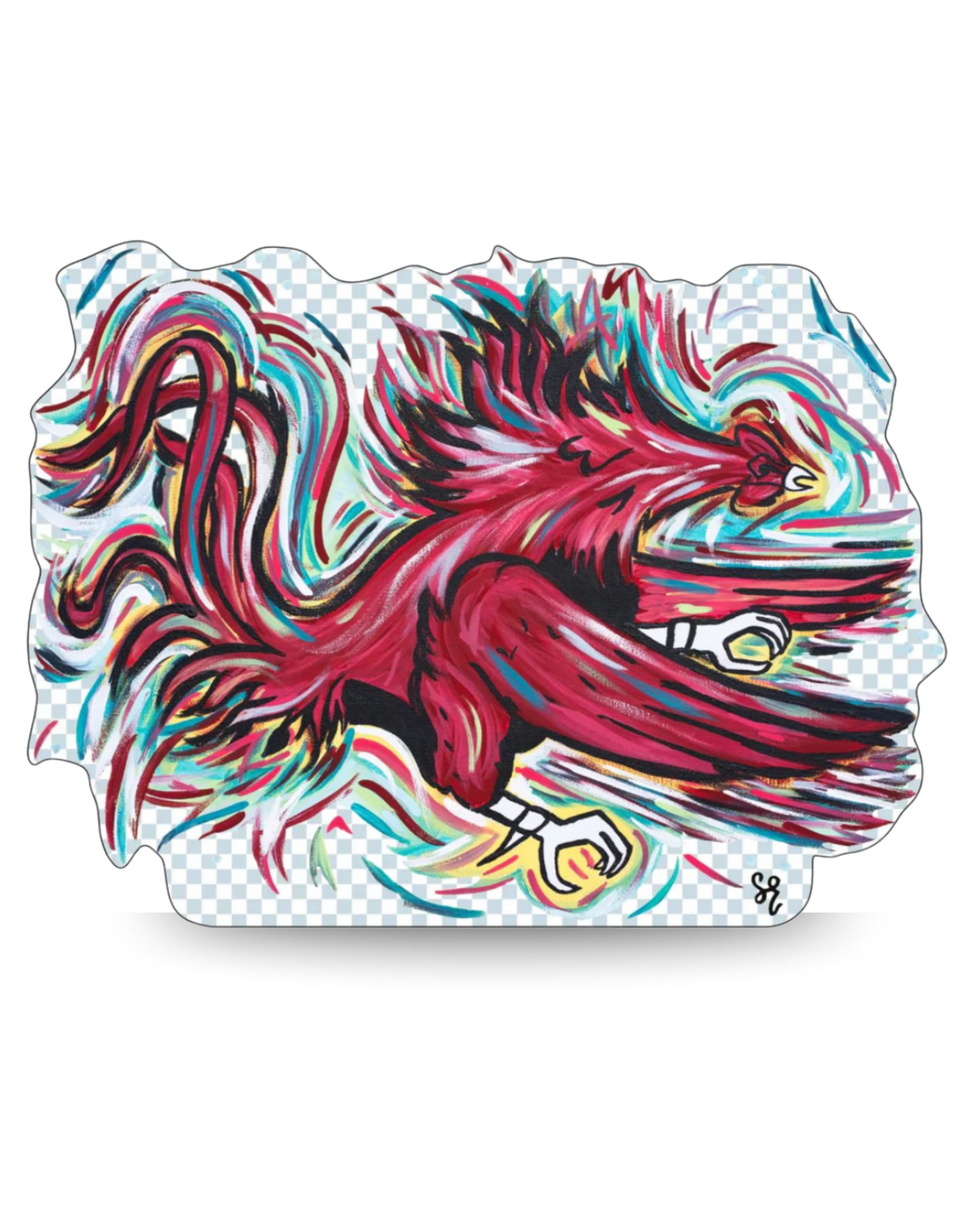 Acrylic Cocky Feathers