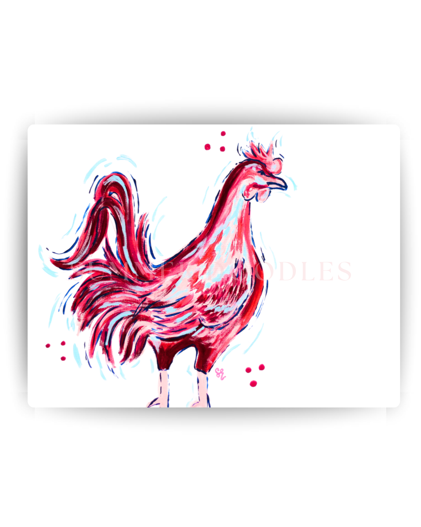 Walking Rooster