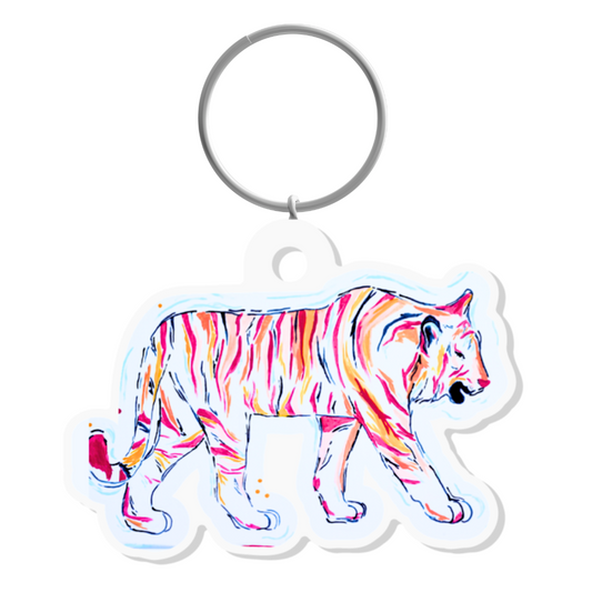 Walking Tiger Keychains