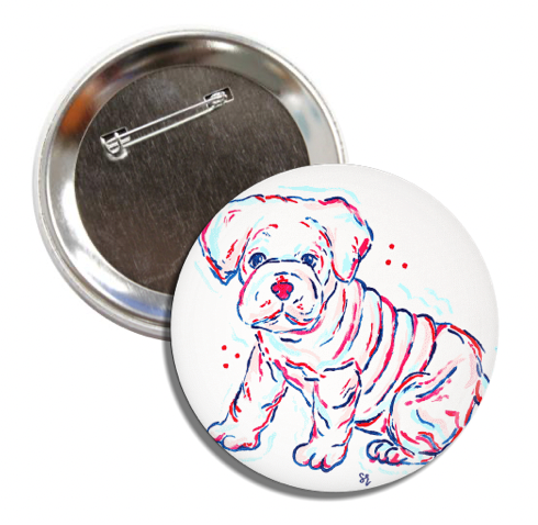 Baby Bulldog Game Day Pin