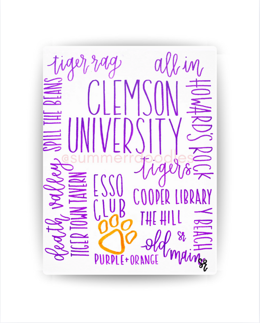 Clemson in Words