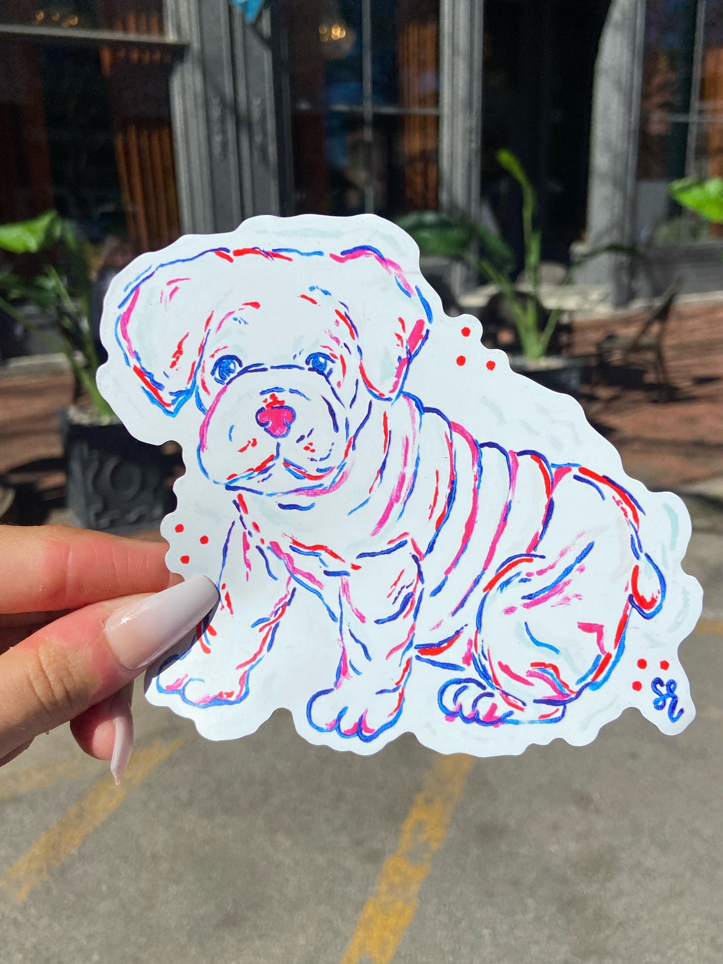 Baby Bulldog Magnet