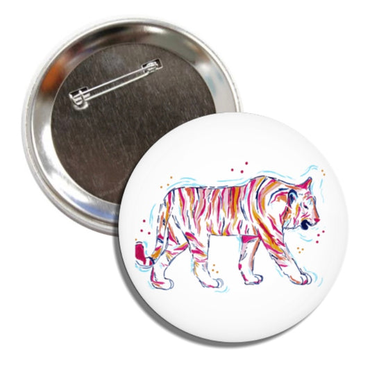 Walking Tiger Game Day Pin