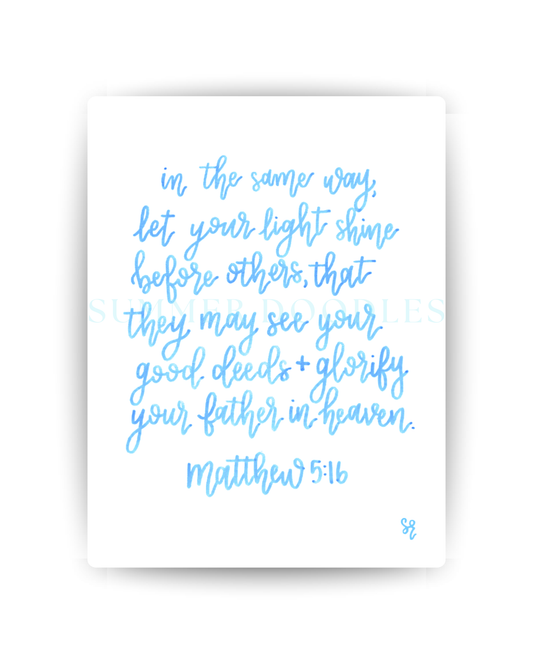 Matthew 5:16