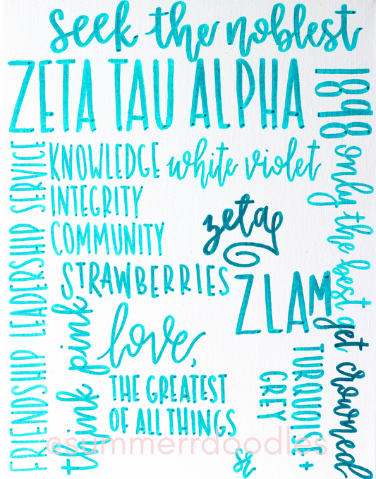 Zeta Tau Alpha in Words