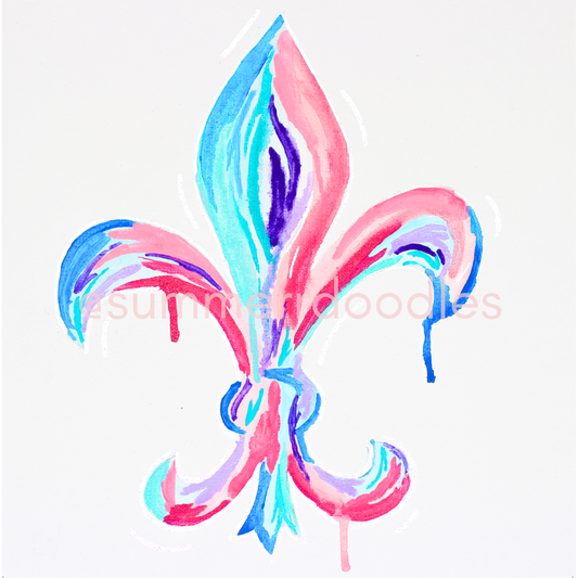 Drippy Fleur De Lis | Kappa Kappa Gamma