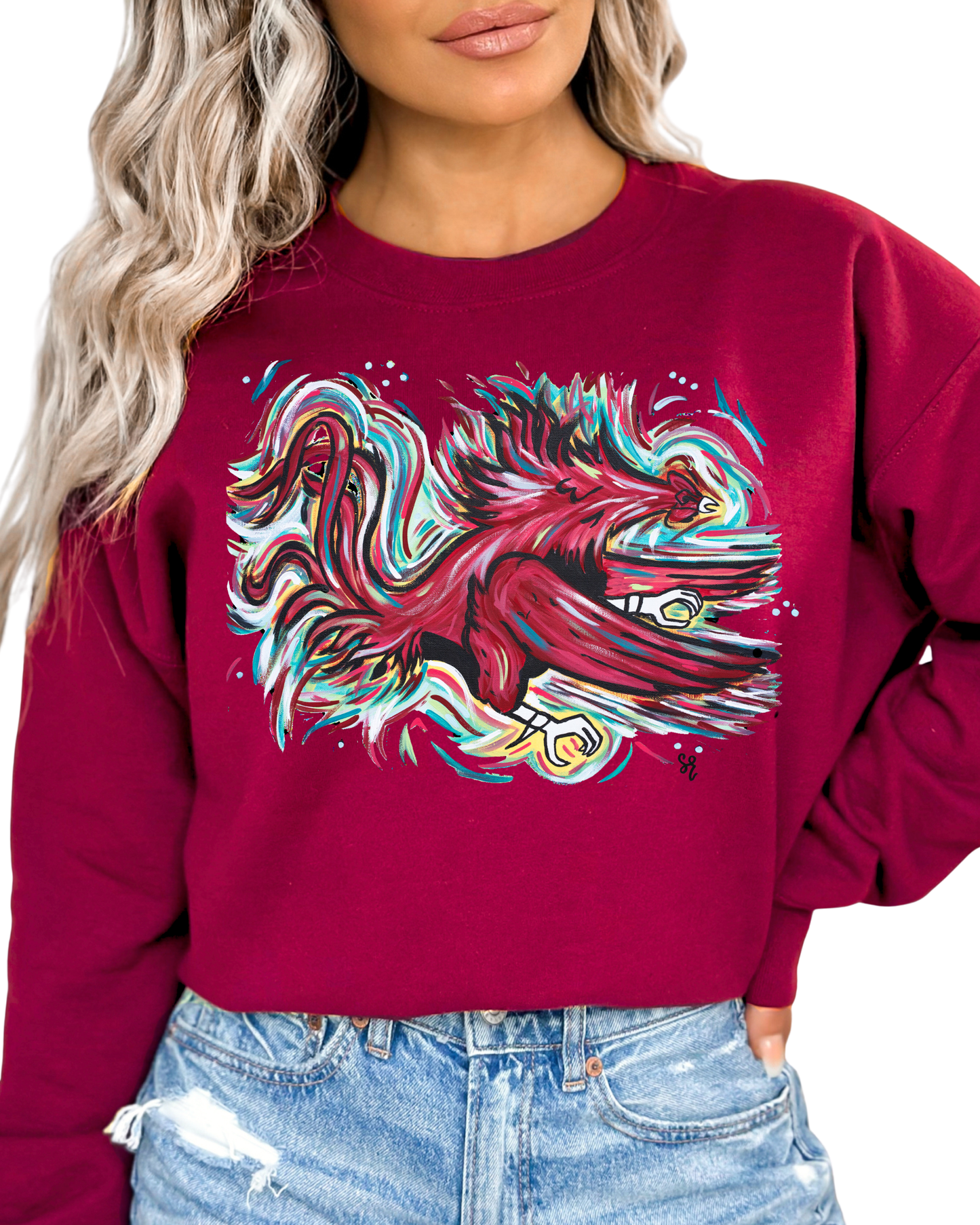 Cocky Feathers Crewneck PREORDER