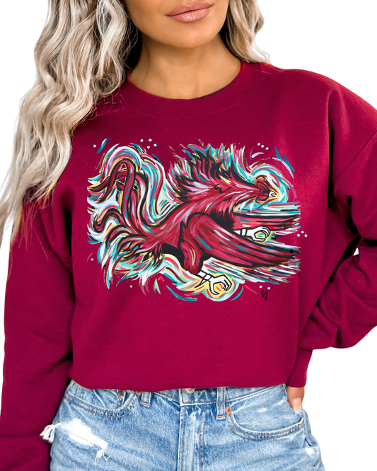 Cocky Feathers Crewneck PREORDER