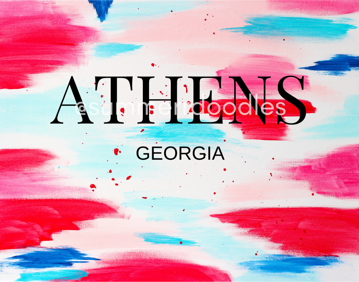 Athens GA Print