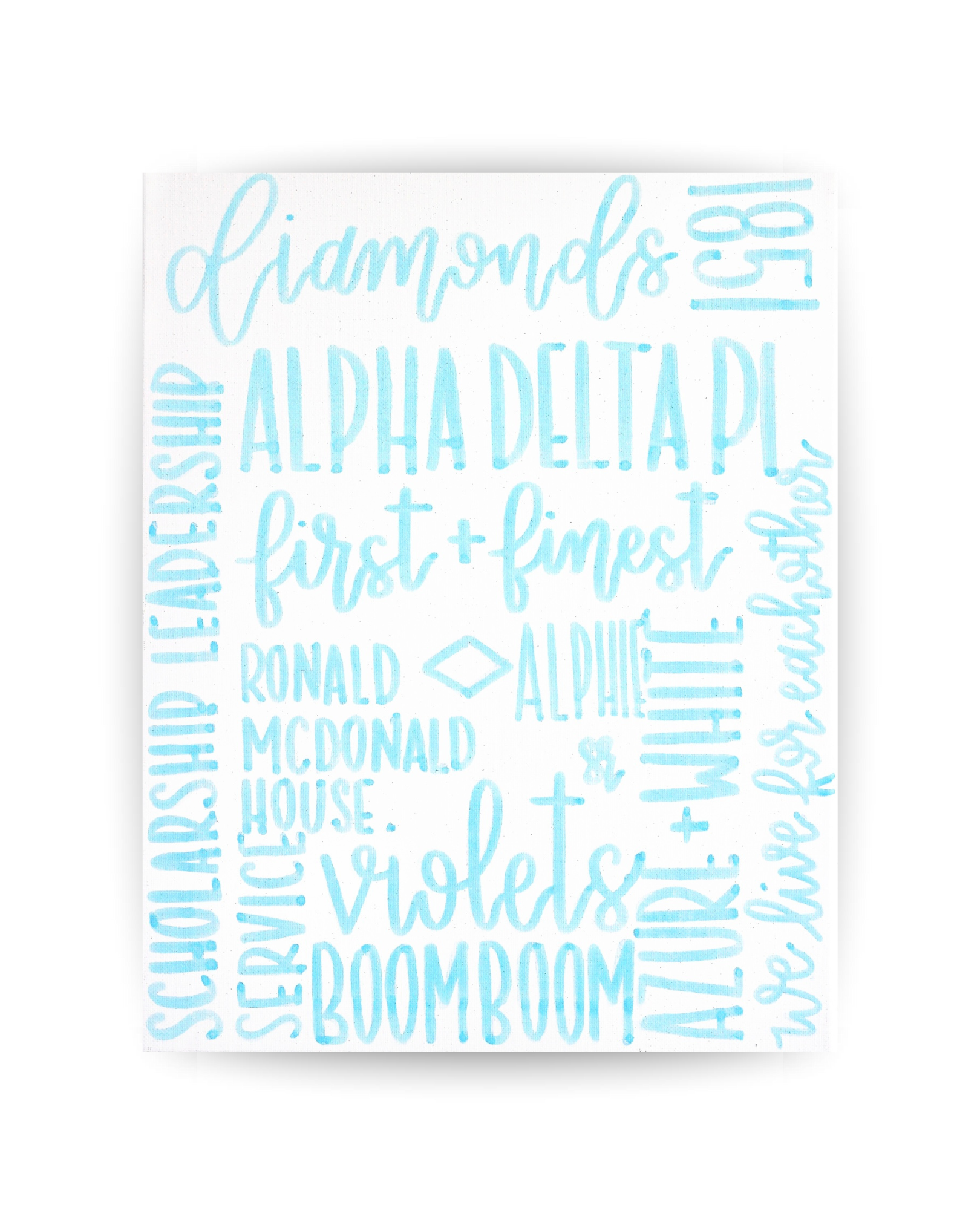 Adpi Gold Letters ADPi in Words – summerdoodles