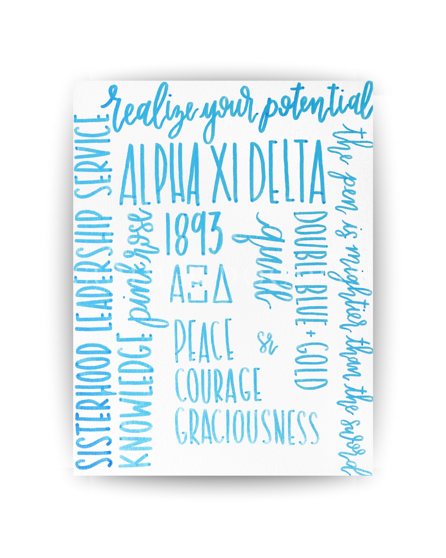 Alpha Xi Delta in Words