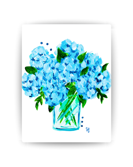 Blue Hydrangeas