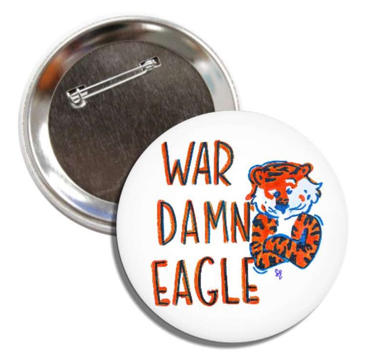 War Damn Eagle Game Day Pin