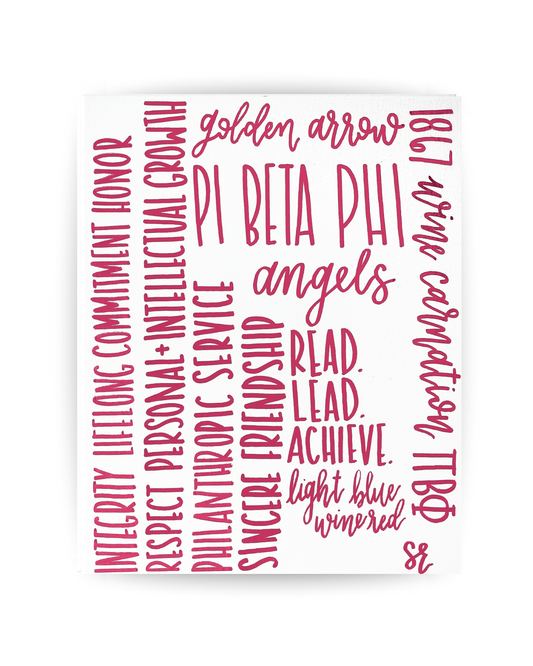 Pi Beta Phi in Words