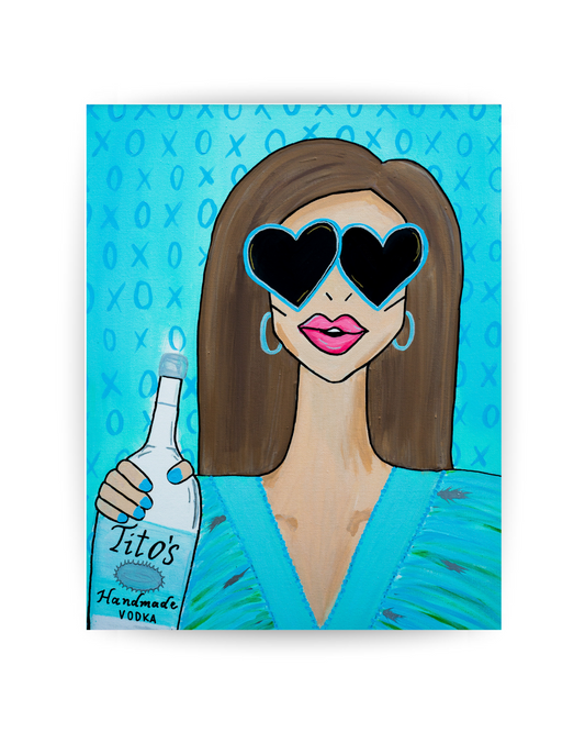 Brunette Titos Party Girl