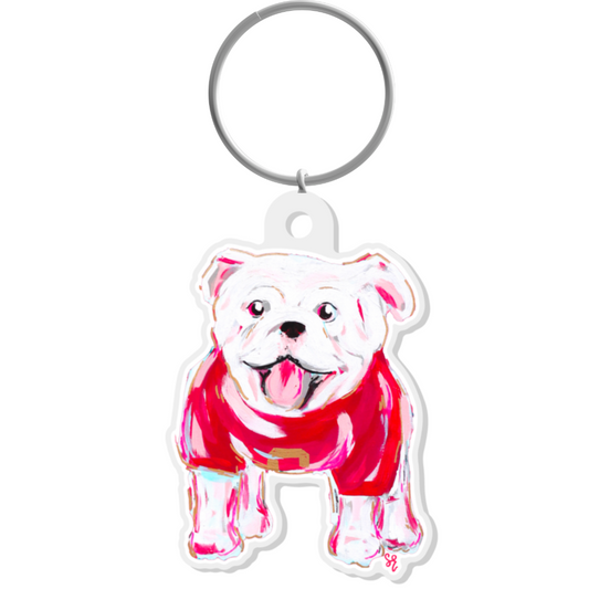 Hot Pink Dawg Keychain