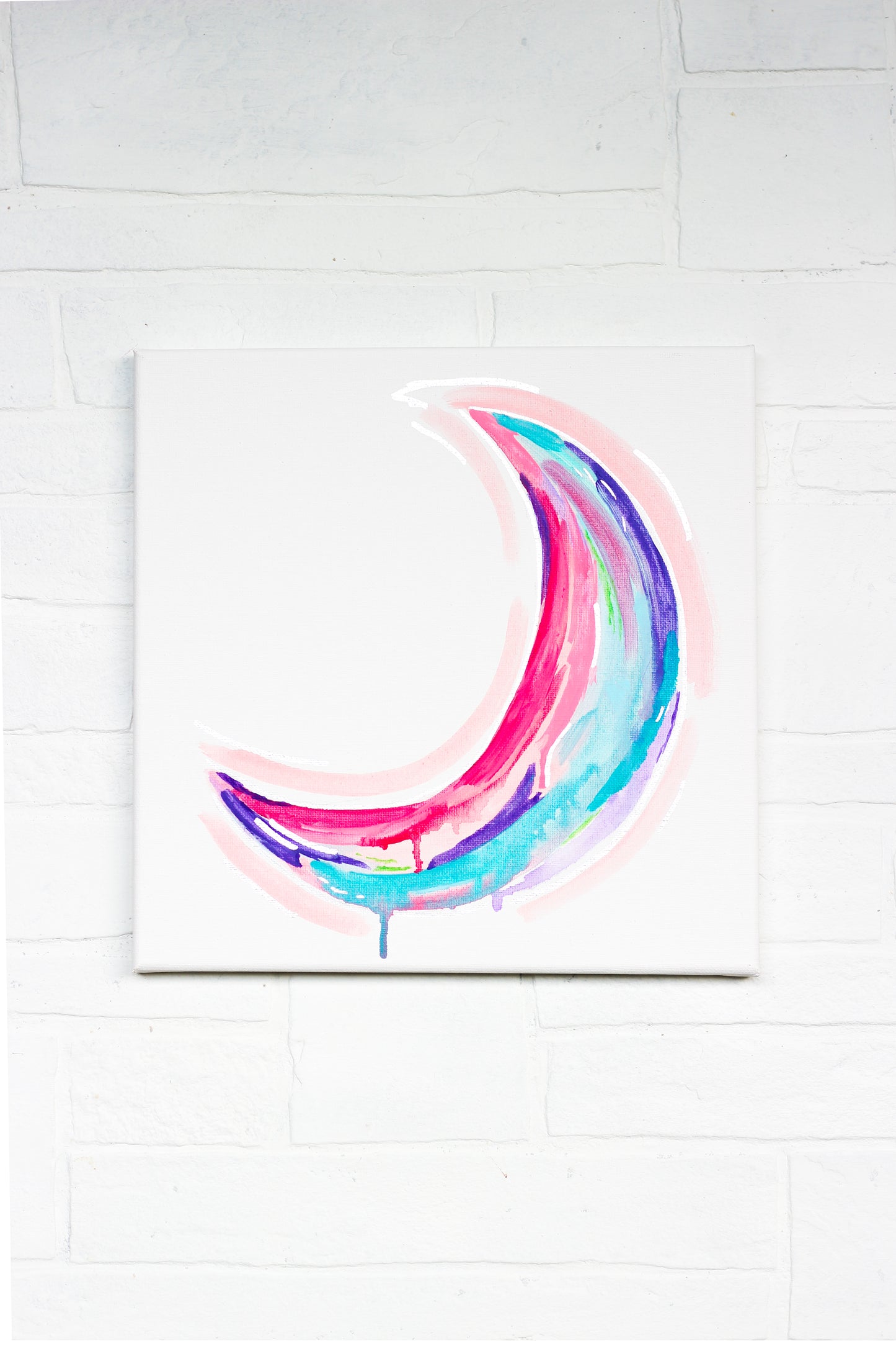 Trippy Drippy Crescent Moon