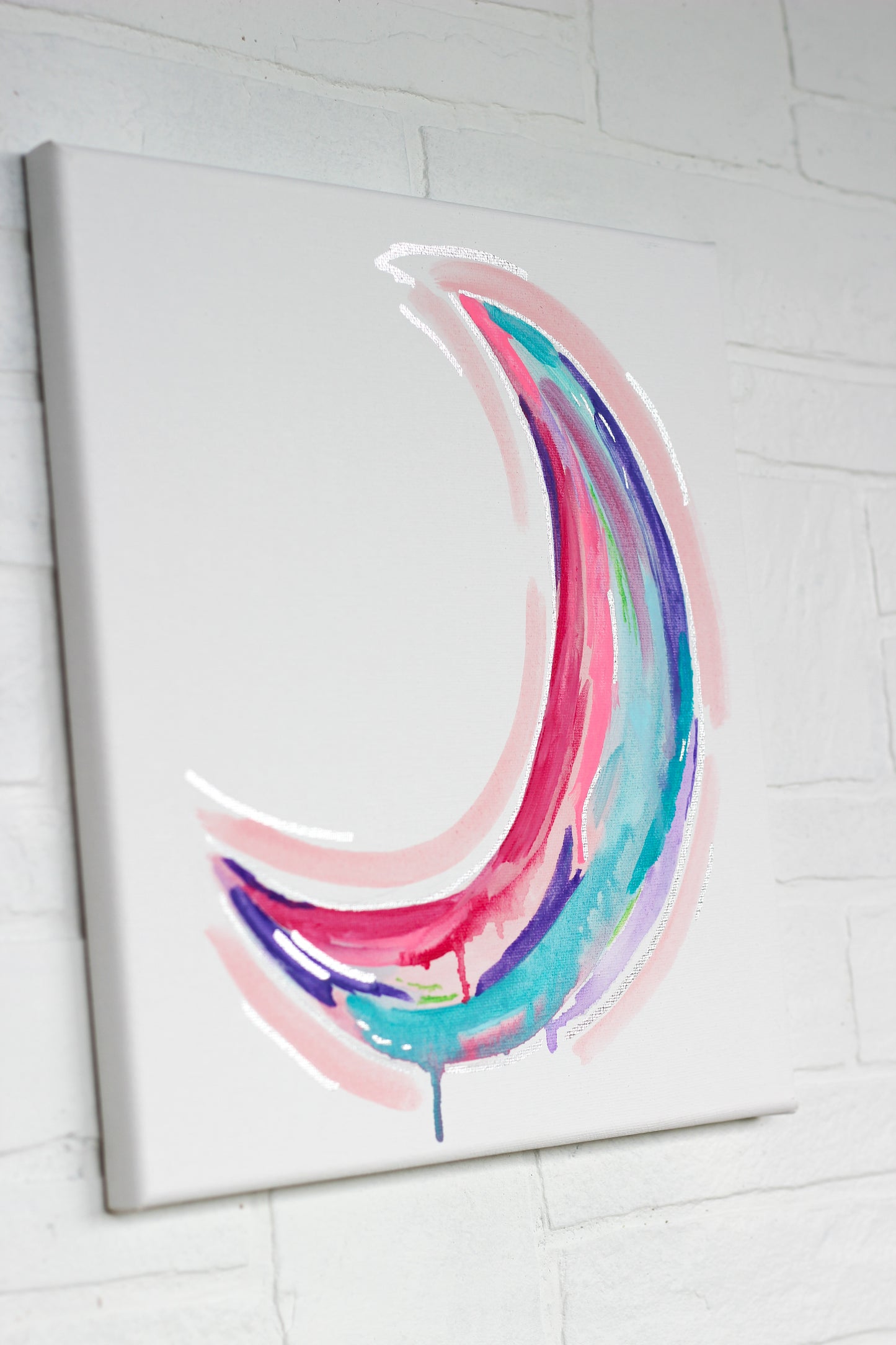 Trippy Drippy Crescent Moon