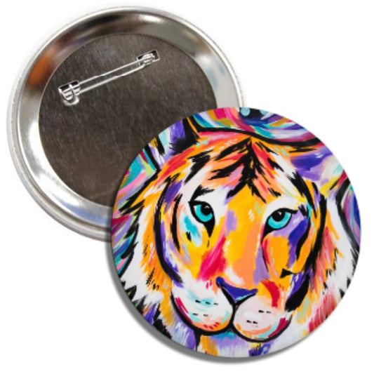 Tiger Stripes Game Day Button