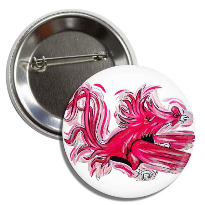 Pink Cocky Game Day Pin